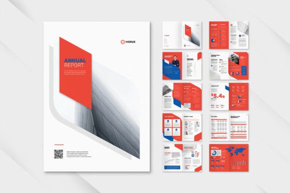 Annual Report Company Elegant Red: A Professional Design Asset