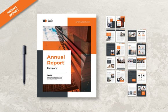 Annual Report Creative Orange Theme: A Designer's Template