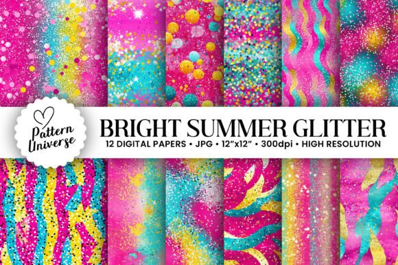 Bring Summer Energy to Your Crafts with Glitter Patterns