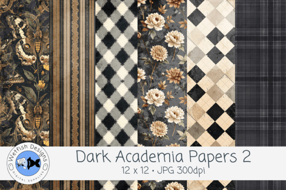 Dark Academia JPG Backgrounds 2: Moody Textures for Modern Design