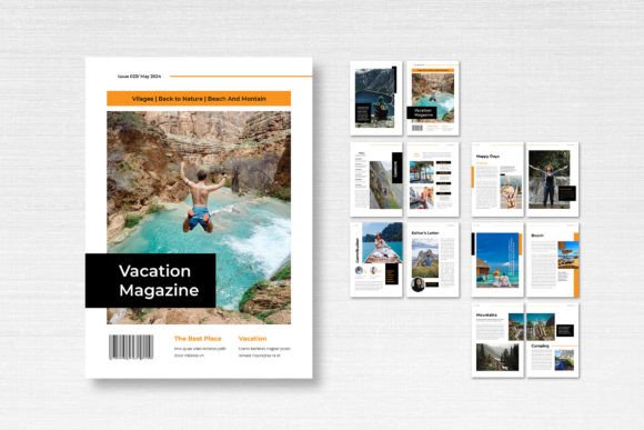 Designing the Perfect Getaway: The Magazine Template – Vacation Theme