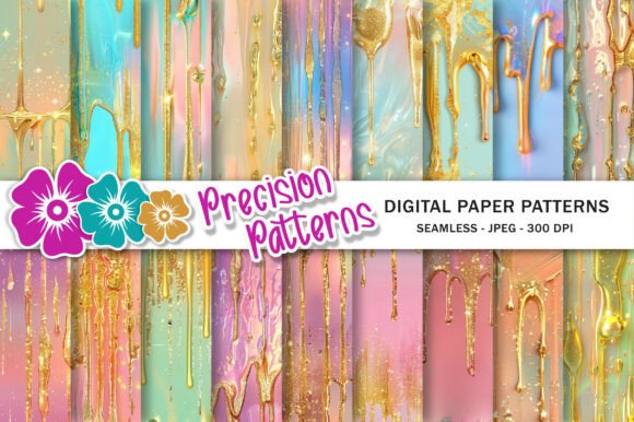 Dripping Gold and Pastel Backgrounds: A Designer's Guide