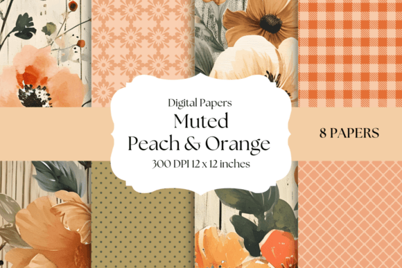 Elevate Your Craft with Muted Peach and Orange Backgrounds