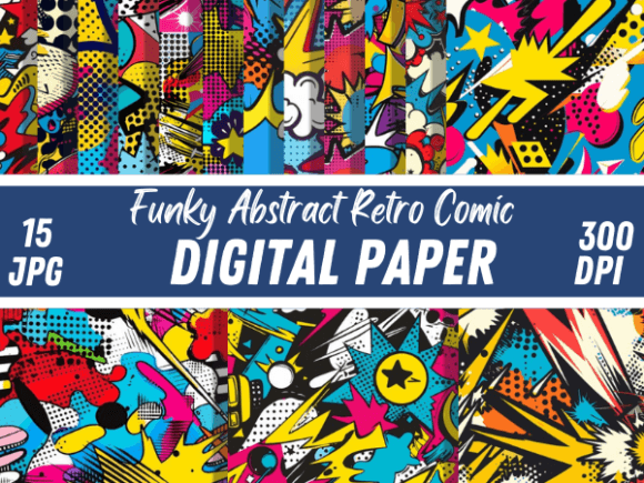 Funky Abstract Retro Comic Backgrounds: A Groovy Design Revolution