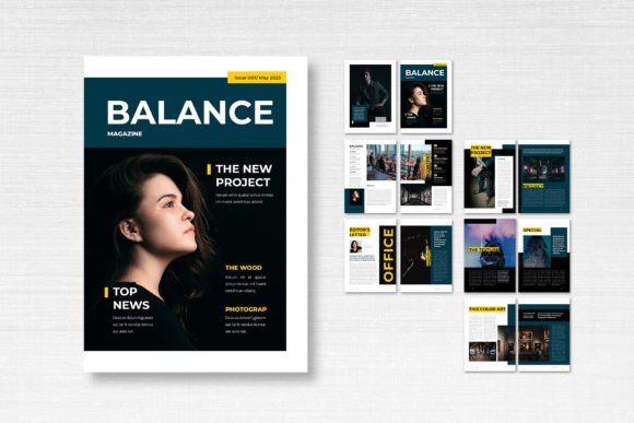 Magazine Template – Balance: Professional Design for Modern Publishers