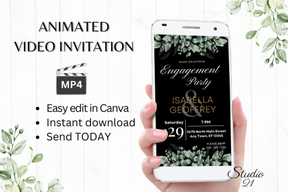 Timeless Elegance for Your Engagement: The W1409 Invite